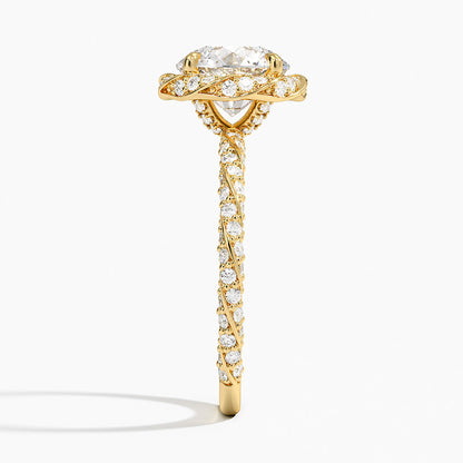 Nova Halo Diamond Ring (1/2 ct. tw.) - Round Cut Center Stone