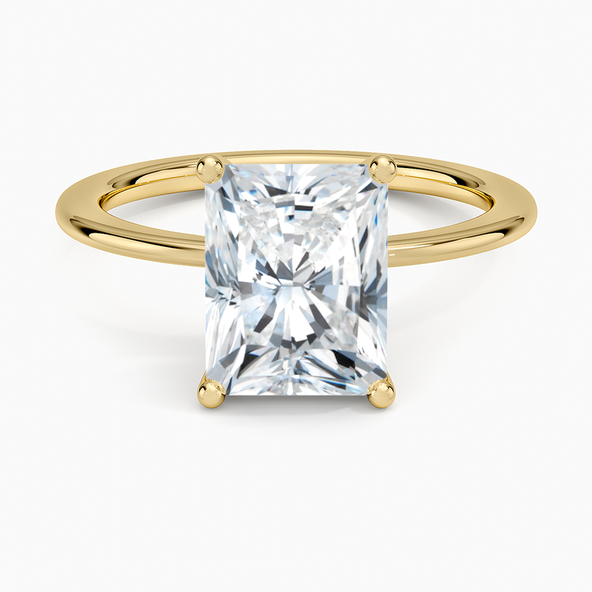 Aimee Solitaire Ring - Radiant Cut Center Stone