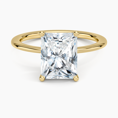 Aimee Solitaire Ring - Radiant Cut Center Stone