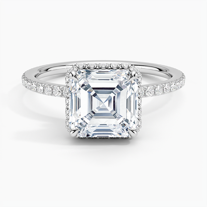 Gala Diamond Ring - Asscher Cut Center Stone