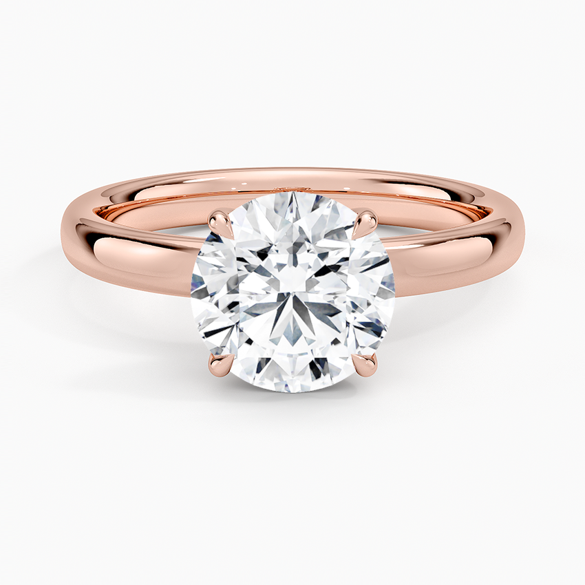 Elodie 2.5mm Solitaire Ring - Round Center Stone