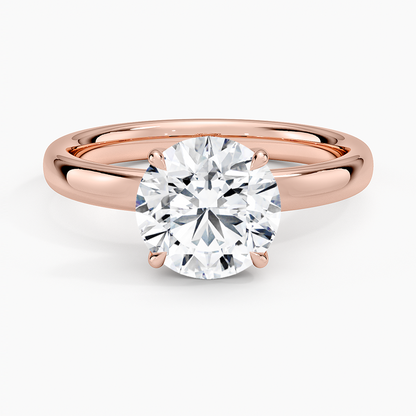 Elodie 2.5mm Solitaire Ring - Round Center Stone