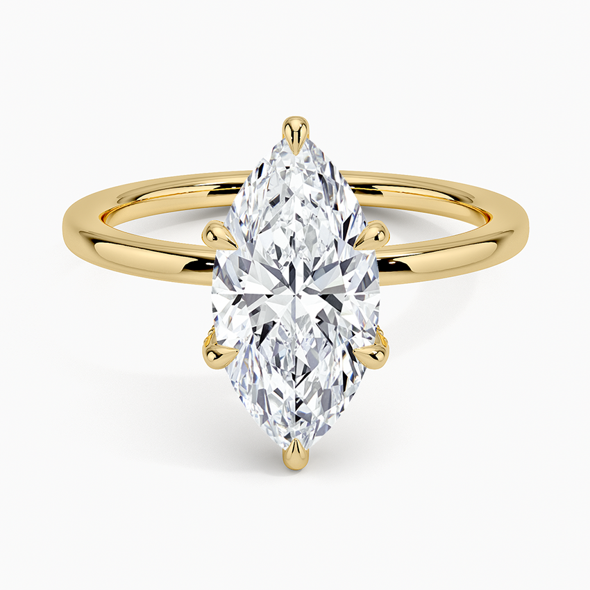 Lumiere 1.5mm Diamond Ring - Marquise Center Stone