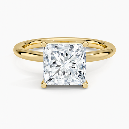 Sydney Perfect Fit 2mm Solitaire Ring - Princess Cut Center Stone