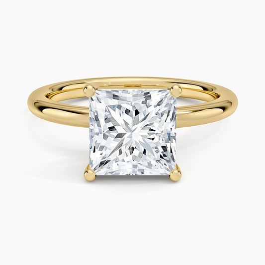 Sydney Perfect Fit 2mm Solitaire Ring - Princess Cut Center Stone