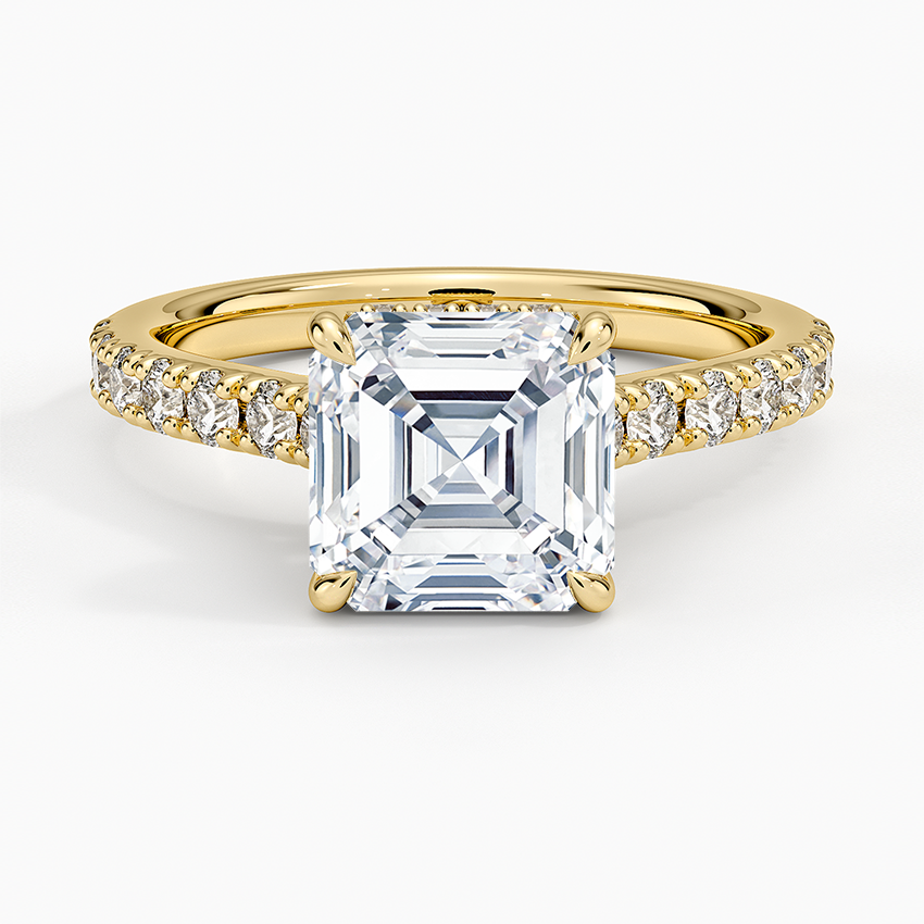 Grand Lissome Diamond Ring - Asscher Cut Center Stone