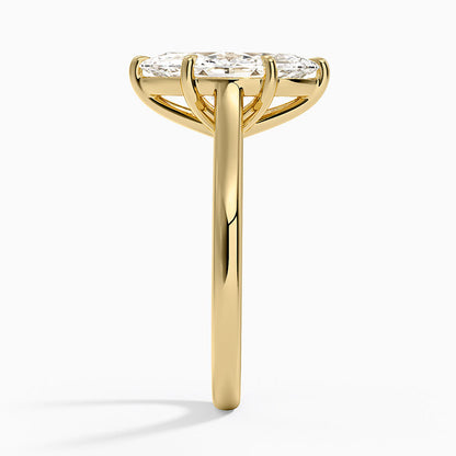 2mm Provence Solitaire Ring - Marquise Center Stone