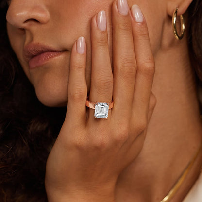 Peyton 4mm Solitaire Ring - Princess Cut Center Stone