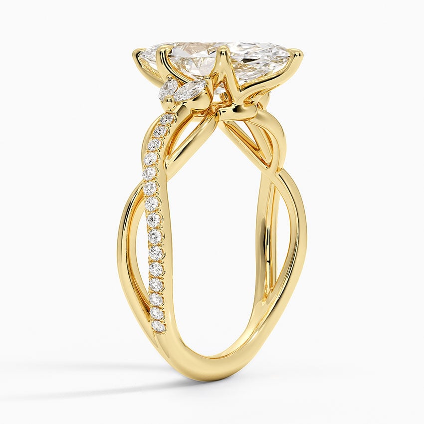 Garland Diamond Ring - Marquise Cut Center Stone
