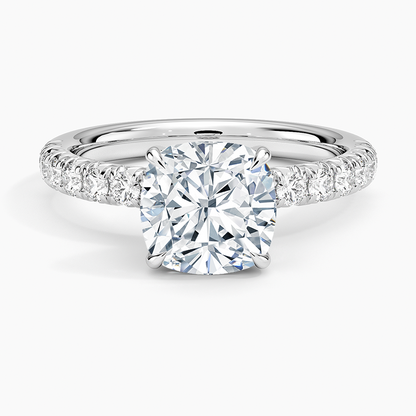 Luxe Amelie Diamond Ring (3/8 ct. tw.) - Cushion Cut Center Stone