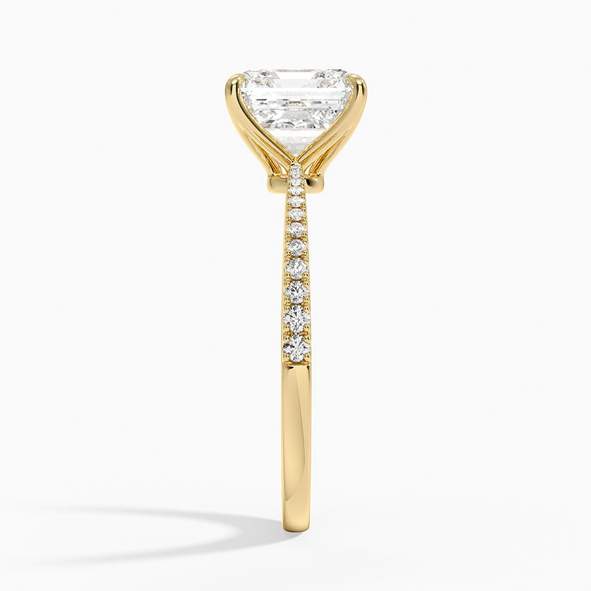 Elena Diamond Ring - Asscher Cut Center Stone