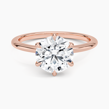 Petite Esme 1.5mm Ring - Round Center Stone