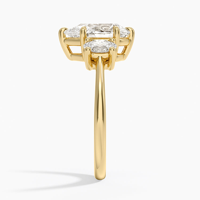 Oval-Cut Three Stone Diamond Ring (1/2 ct. tw.) - Pear Center Stone