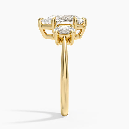 Oval-Cut Three Stone Diamond Ring (1/2 ct. tw.) - Pear Center Stone