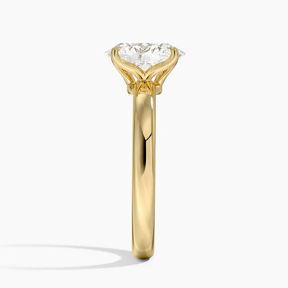 Elodie 2.5mm Solitaire Ring - Oval Center Stone