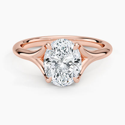 Reverie Solitaire Ring - Oval Center Stone