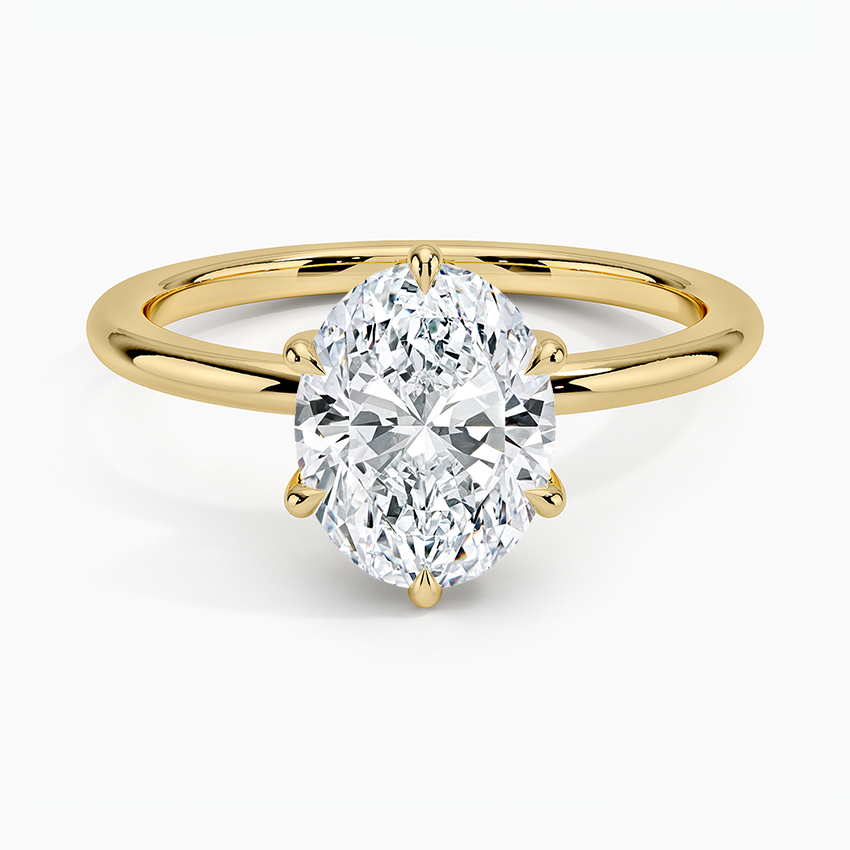 Fairmined 1.5mm Six-Prong Solitaire Ring - Oval Center Stone