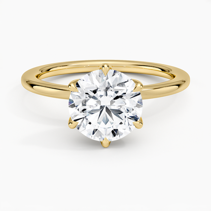 Esme Perfect Fit Solitaire Ring - Round Center Stone