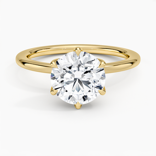 Esme Perfect Fit Solitaire Ring - Round Center Stone