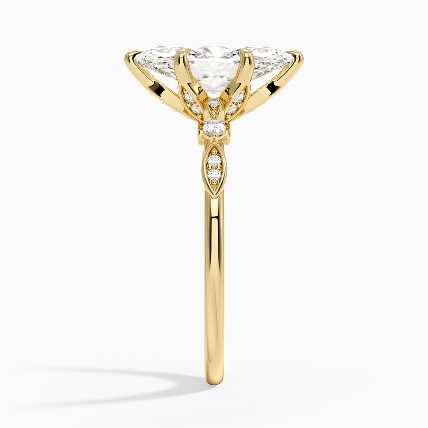 Rochelle Diamond Ring - Marquise Center Stone