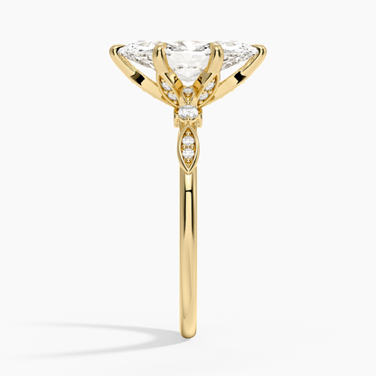 Rochelle Diamond Ring - Marquise Center Stone