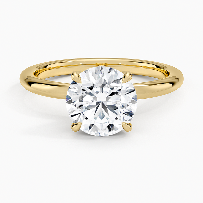 Manon Solitaire Ring - Round Center Stone