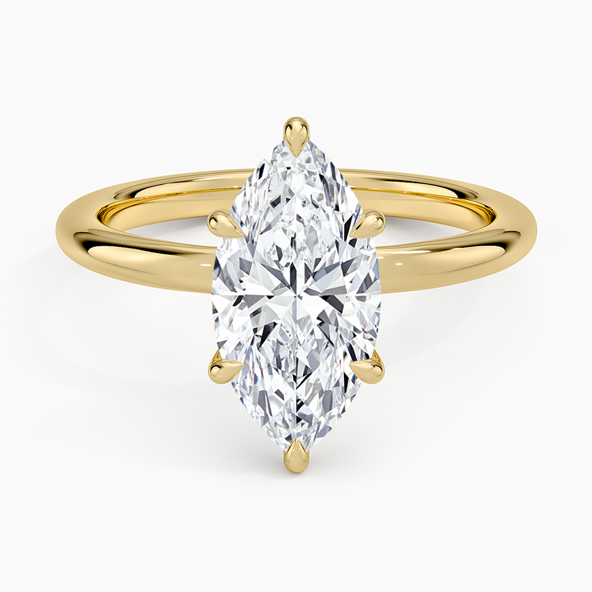 Manon Solitaire Ring - Marquise Center Stone