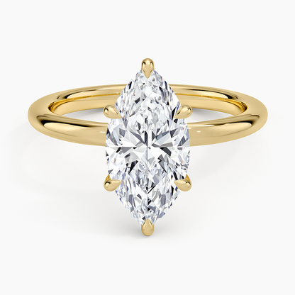 Manon Solitaire Ring - Marquise Center Stone