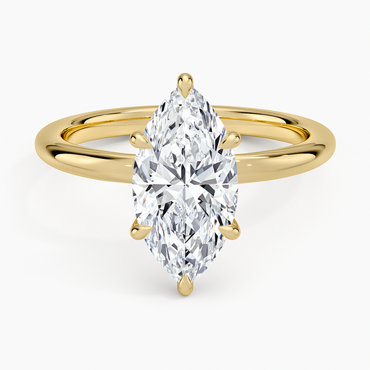 Manon Solitaire Ring - Marquise Center Stone