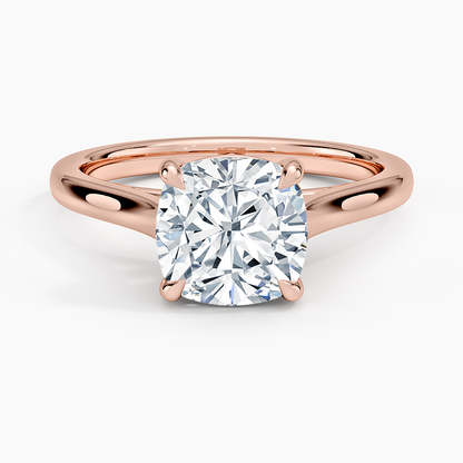 2mm Provence Solitaire Ring - Cushion Cut Center Stone