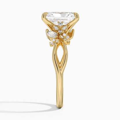 Summer Blossom Diamond Ring (1/4 ct. tw.) - Radiant Cut Center Stone
