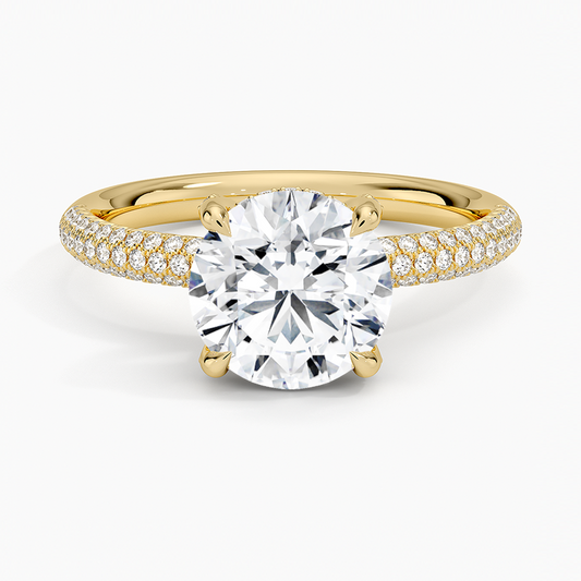 Valencia Diamond Ring (1/3 ct. tw.) - Round Center Stone