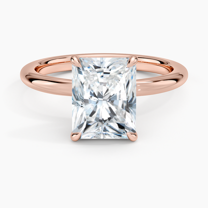 Manon Solitaire Ring - Radiant Cut Center Stone