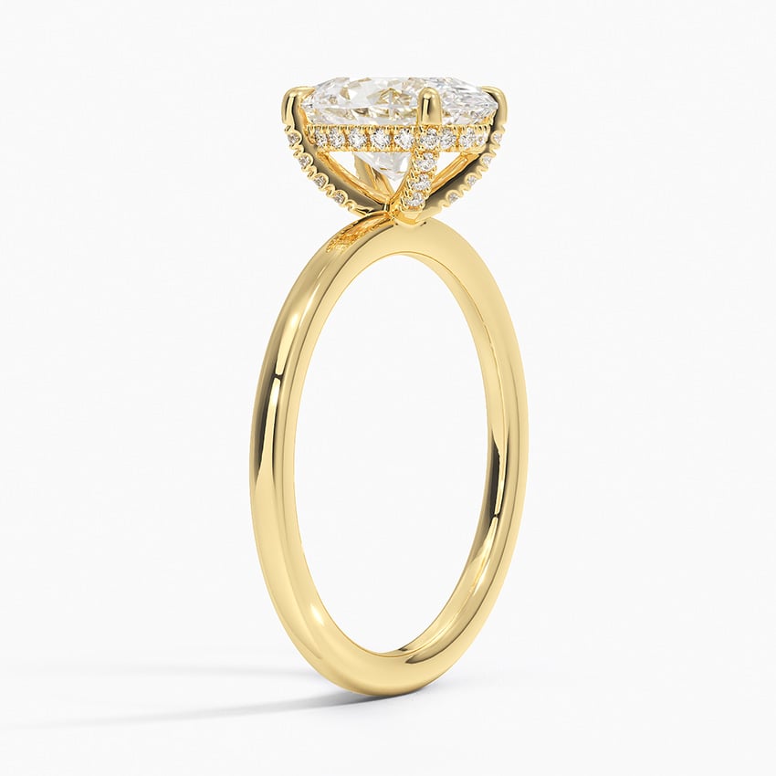 Lumiere 1.5mm Diamond Ring - Oval Center Stone