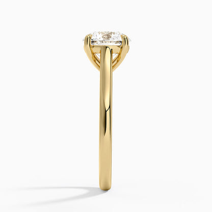 2mm Provence Solitaire Ring - Round Center Stone