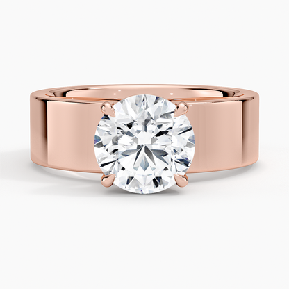 Peyton 6mm Solitaire Ring - Round Center Stone