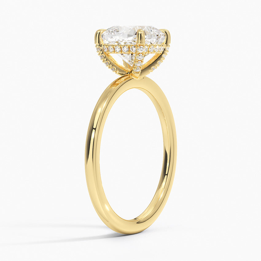Lumiere 1.5mm Diamond Ring - Cushion Cut Center Stone