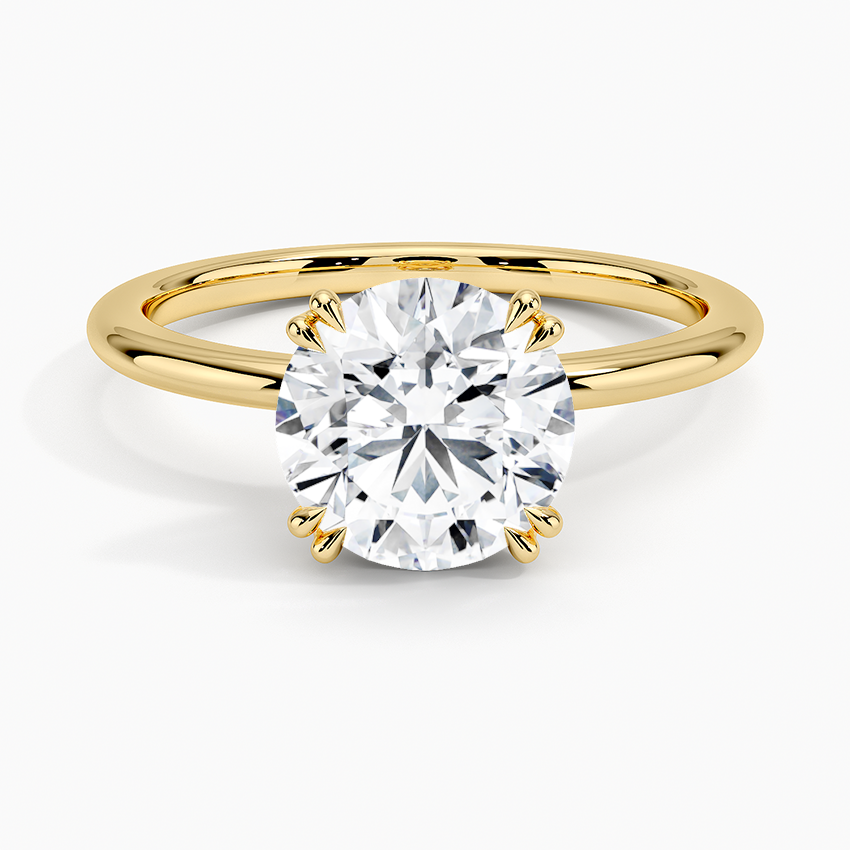 Aveline Solitaire Ring - Round Center Stone