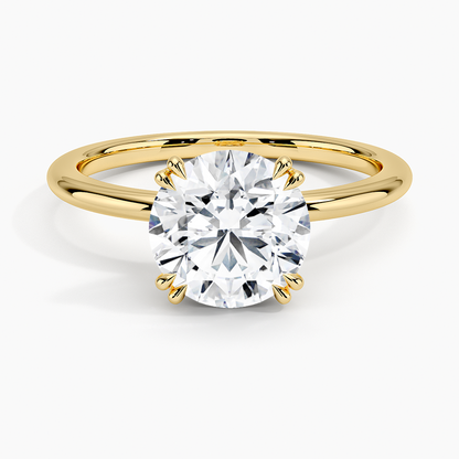 Aveline Solitaire Ring - Round Center Stone