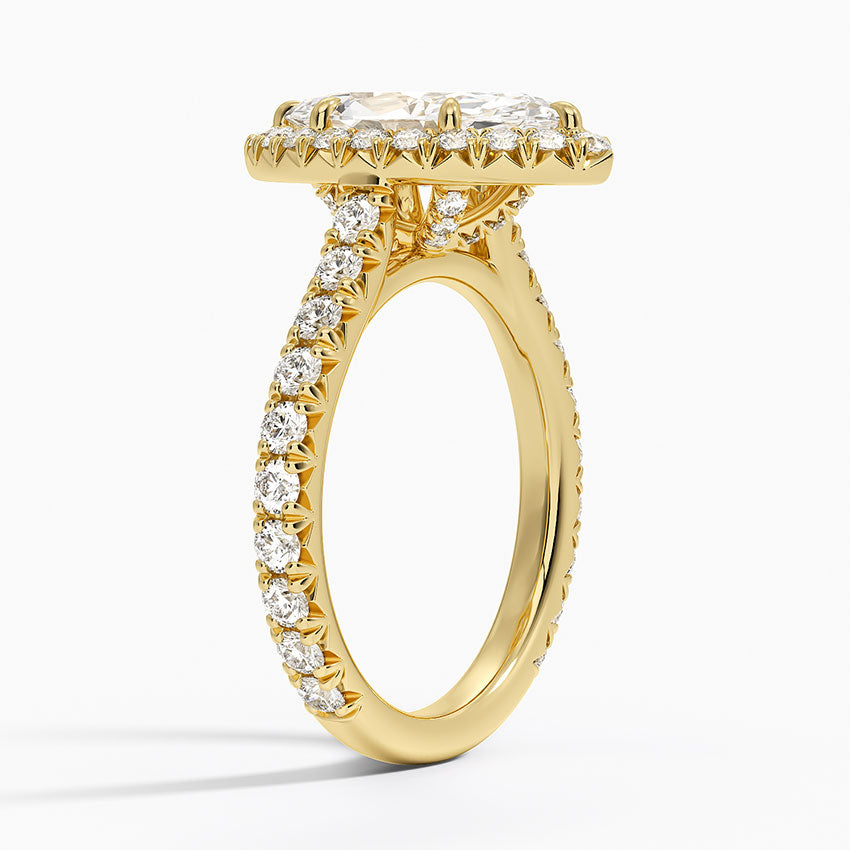 Sienna Halo Three-Quarter Coverage Diamond Ring (3/4 ct. tw.) - Marquise Center Stone