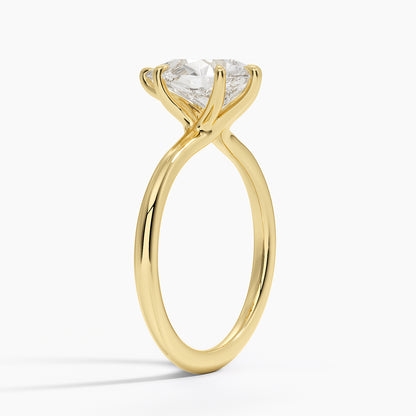 Freesia Six-Prong Solitaire Ring - Pear Cut Center Stone