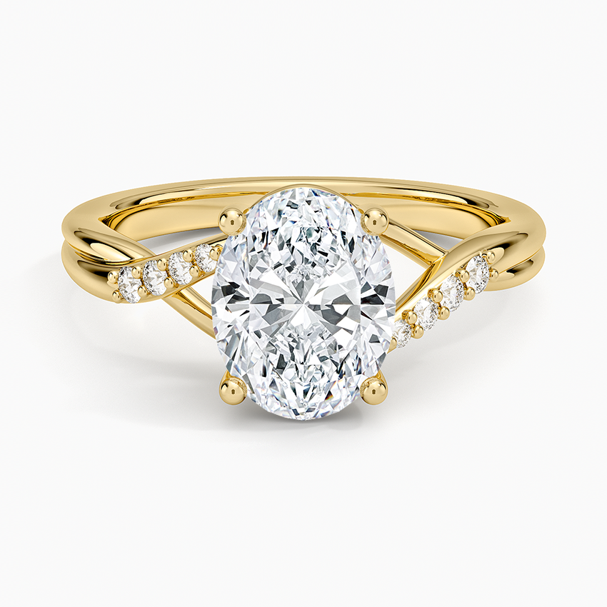 Chamise Diamond Ring (1/15 ct. tw.) - Oval Center Stone