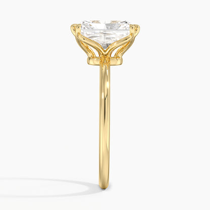 Aveline Solitaire Ring - Radiant Cut Center Stone