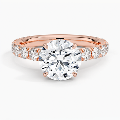 Anthology Three-Quarter Coverage Diamond Ring (7/8 ct. tw.) - Round Center Stone