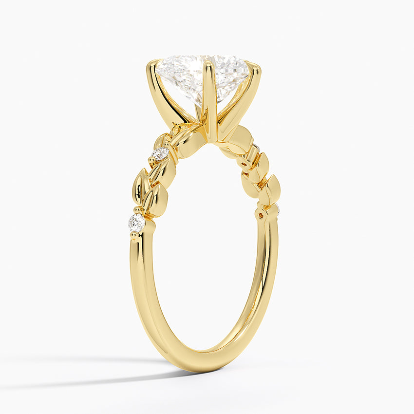 Briar Diamond Ring - Heart Cut Center Stone