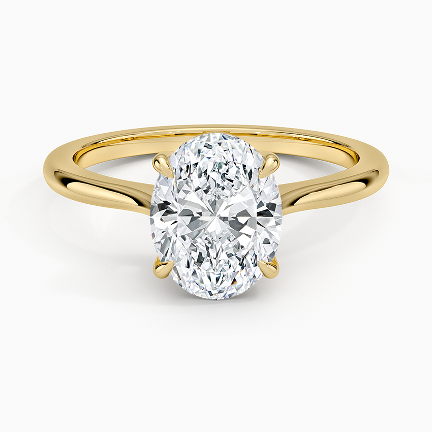 Elle Solitaire Ring - Oval Center Stone