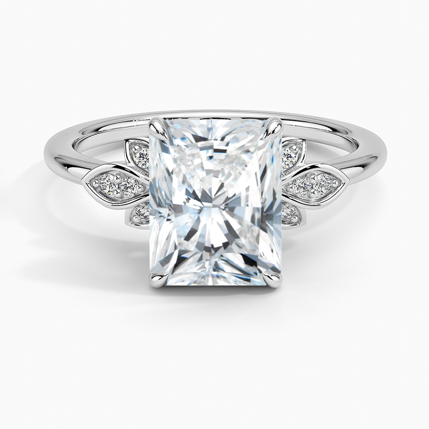Fiore Diamond Ring - Radiant Cut Center Stone