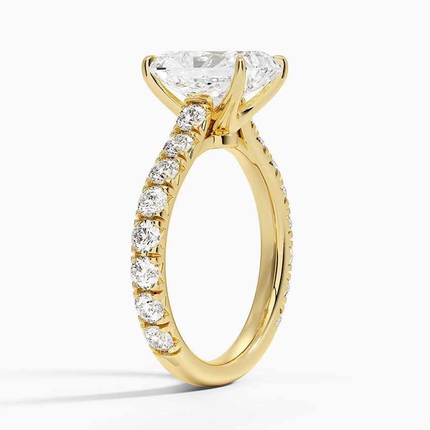 Anthology Three-Quarter Coverage Diamond Ring (7/8 ct. tw.) - Radiant Cut Center Stone