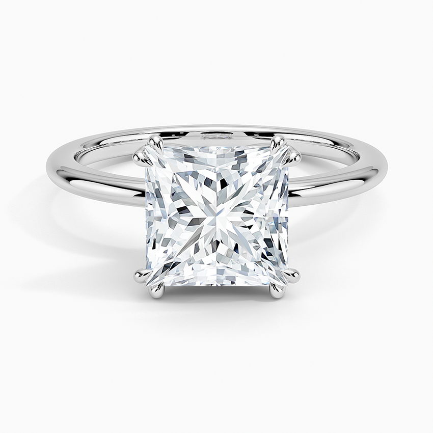 Aveline Solitaire Ring - Princess Cut Center Stone