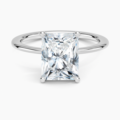 Aimee Solitaire Ring - Radiant Cut Center Stone